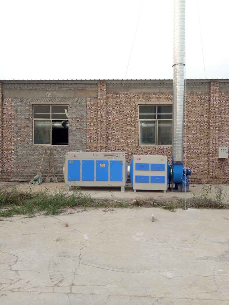 树脂瓦除味设备安装完成