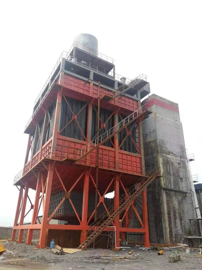 砖厂湿电除尘制作完成